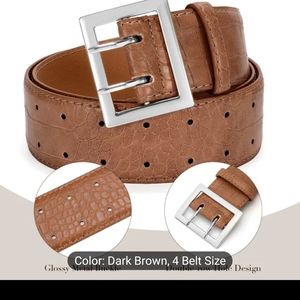 Women's Brown Leather Belt